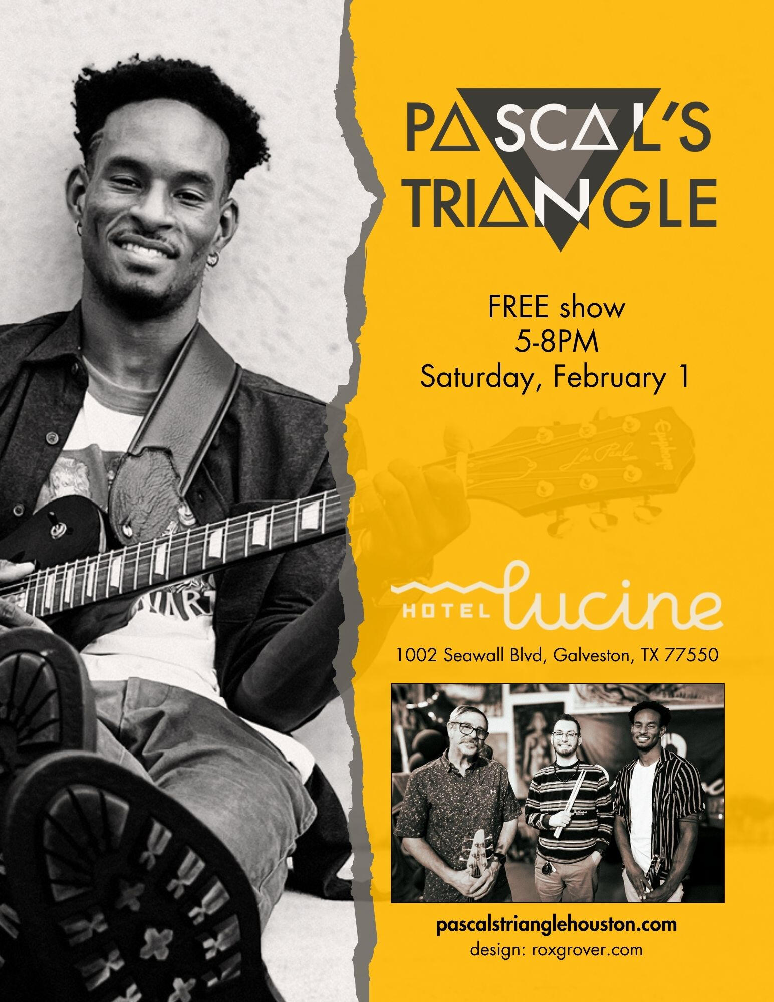 Pascal's Triangle at Hotel Lucine Feb 1, 2025 flyer